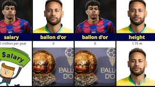 Comparison Neymar VS lamine yamal