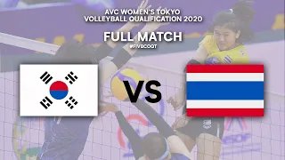 KOR vs. THA - Full Match | AVC Women's Tokyo Volleyball Qualification 2020