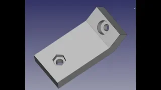 FreeCad Деталь с отверстиями