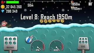 Hill Climb Racing Xmas 1000m speedrun (56s)