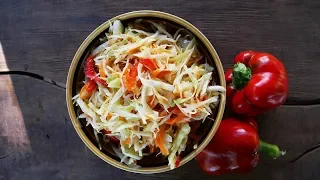 Маринованная капуста за сутки рецепт, Вкусный и быстрый салат на каждый день!