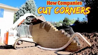 How To Build an Engineered Retaining wall & Avoid Contractors that cut corners