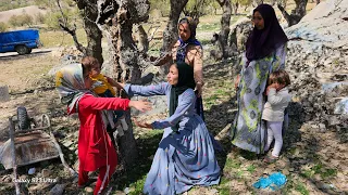 The return of the innocent mother to the warm arms of her daughters Bita and Anahita.