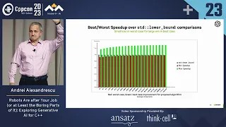 Robots Are After Your Job: Exploring Generative AI for C++ - Andrei Alexandrescu - CppCon 2023