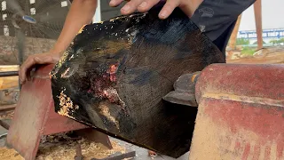 Mysterious Art On Wood Lathe // Using Discarded Burned Wood