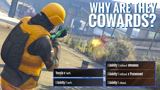 These CRYHARDS were COWARDS? Here's why! [GTA Online]