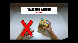 12x12 one handed FULL SOLVE