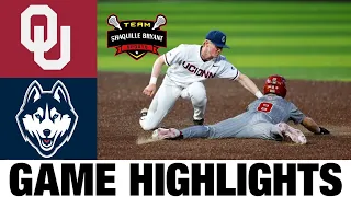 #9 Oklahoma vs UConn Highlights | Norman Regional | 2024 NCAA Baseball Championship