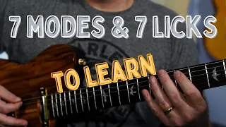 Learn All 7 Modes And 7 Guitar Licks In One Position In This Huge Guitar Lesson