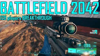 BATTLEFIELD 2042 128 PLAYERS BREAKTHROUGH!! SO MUCH CHAOS!