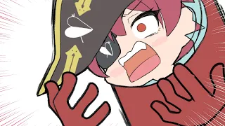 hysterical old hag AmongUs【Hololive Animated Clip /Eng sub】【Marine/Fubuki/Miko/Noel/Korone/Lamy】