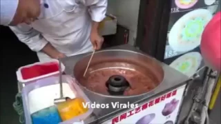 Hacer algodón de azúcar nivel Asiatico