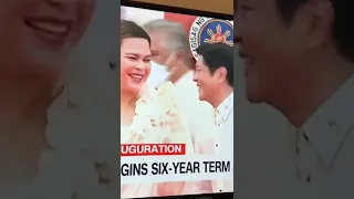 Yung close talaga sila PBBM at VP Sara Duterte | Inauguration of President BBM #shorts