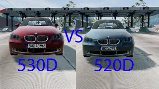 BMW 520d VS BMW 530d | BEAMNG DRIVE SPEED TEST 0-100 0-200 0-300