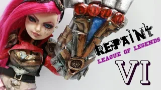 Repaint! Vi | League of Legends OOAK custom doll [ STEAMPUNK COLLAB ]