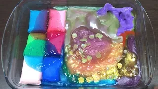 MIXING CLAY INTO ALL MY STORE BOUGHT SLIME - SLIMESMOOTHIE - SATISFYING SLIME VIDEOS