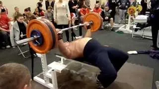 Андрей Гальцов жим лежа 125 кг на 55 раз / Andrey Galtsov Benchpressing 125kg x 55