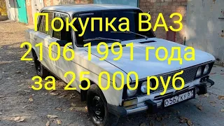 Купили ВАЗ 2106 1991 года за 25 000 рублей