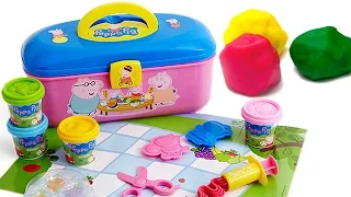 Свинка Пеппа Тесто для пикника Набор - Peppa Pig Dough Picnic Set | игрушки сюрпризом