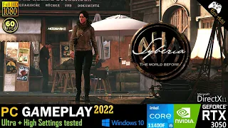 Syberia The World Before RTX 3050 | Best Settings | PC Gameplay | 1080p60FPS | Core i5 11400F | 2022