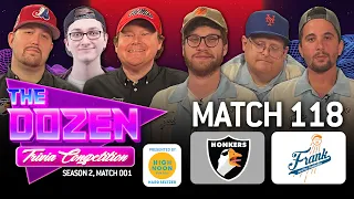 Defending Trivia Champs Take On Former #1 In Season Opener (The Dozen pres. by High Noon, Match 118)