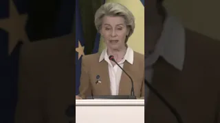 We are making Putin pay for his atrocious war! Von der Leyen