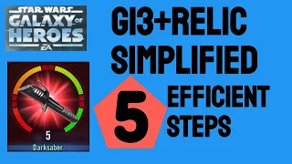 5 EFFICIENT Steps to G13+Relic Your Favorite Characters in SWGOH!