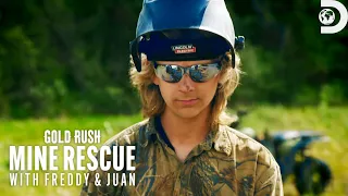 Freddy’s Mountain Challenge With a 1,000 Lb Hopper | Gold Rush: Mine Rescue | Discovery