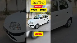 Evolution of Hyundai Santro (1998-2023) #shorts #youtubeshorts #evolution