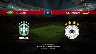 2018 FIFA World Cup Russia - Brazil vs Germany (World Cup Final Gameplay)