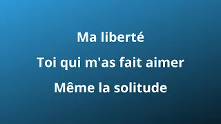 Serge Reggiani - Ma Liberté (paroles)