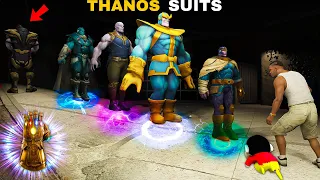 GTA 5 : Franklin & Shinchan Stealing Thanos Suits To Get Thanos Powers To Kill Thanos In GTA 5 !