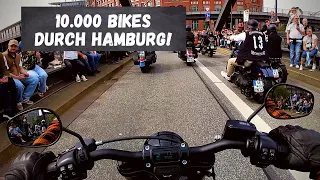 10.000 Bikes durch Hamburg | Hamburg Harley Days 2023