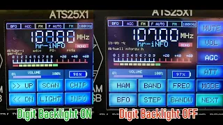 ATS25X1 Tricks ► Digit Backlight OFF ► 2 VFOs ► Feineinstellung ohne BFO