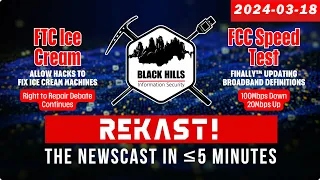 REKAST - Talkin' Bout [infosec] News 2024-03-18 #infosecnews #cybersecurity #podcast  #podcastclips