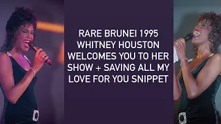 RARE Brunei 1995 Whitney Houston Welcomes You To Her Show + Saving All My Love For You Snippet