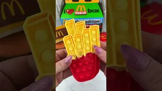 Fidgets that Look Like McDonald's Adult Happy Meal Food Satisfying ASMR! #shorts #fidgets #asmr