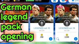 GERMANY LEGENDS Vol. 10 Pack Opening in PES 2018 Mobile