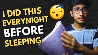 Do This EveryNight before Sleeping 😴 | IIT-JEE NEET |This will change your LIFE | Kushal Sarkar