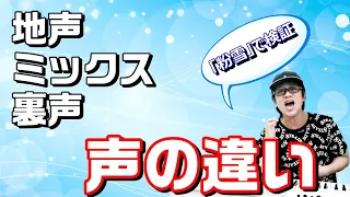 「粉雪」でミックス・裏声・地声をそれぞれ検証！声の違いがわかる！