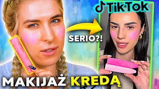 ♦ TIKTOK MNIE ZMUSIŁ! Żałuję tego challengeu 😭 Makijaż kredą! ♦ Agnieszka Grzelak Beauty