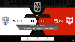 LNBM Getica 95 2023-2024: CSM Galați - Dinamo București