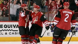 Doan nets hat trick, ties franchise record in goals
