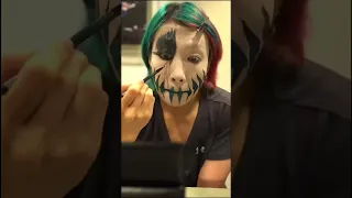 Asuka Doing Her Own Face-paint Before WWE Event! #Shorts