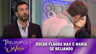 Triunfo do Amor - Oscar flagra Maria e Max aos beijos