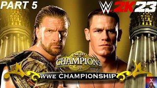 WWE 2K23 John Cena showcase Mode Part 5 Triple H