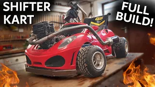 250cc FERRARI POWERWHEELS Shifter Kart Full BUILD // JustRandomPfusch