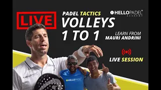 LIVE PADEL Lesson - 1to1 with Mauri Andrini - Volleys