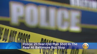 21-Year-Old Man Shot In Buttocks At Baltimore Bus Stop, Police Say