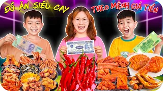 Đồ Ăn Siêu Cay Theo Mệnh Giá Tiền ♥ Min Min TV Minh Khoa